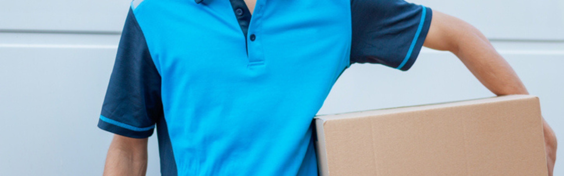 Delivery driver with box