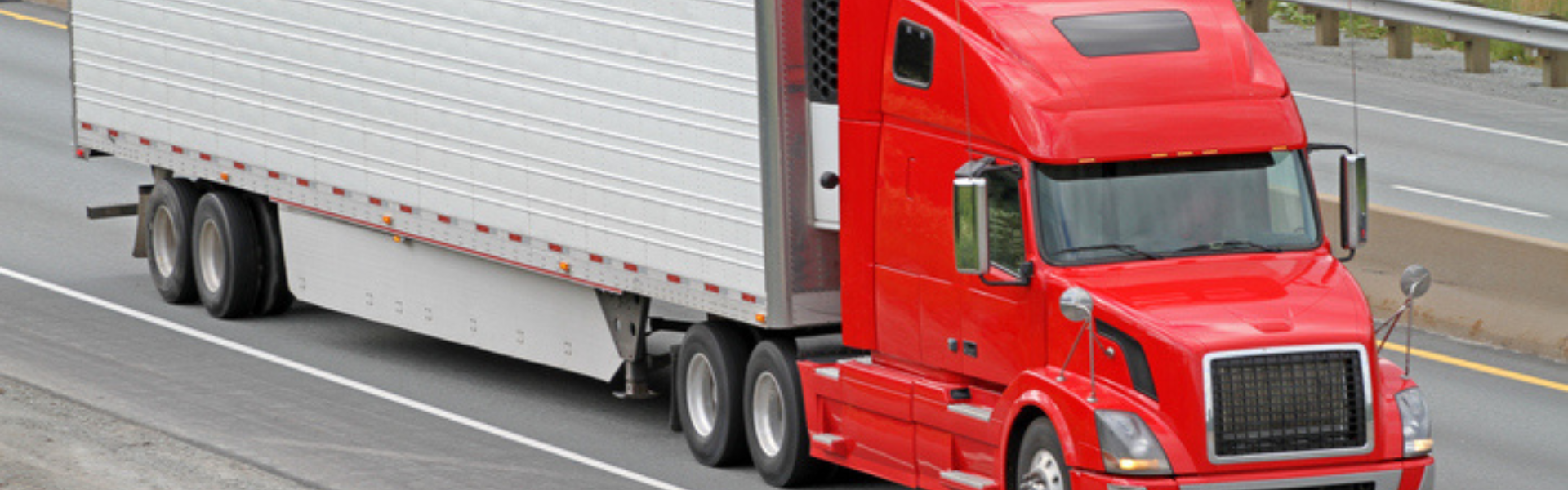 Semi truck on road