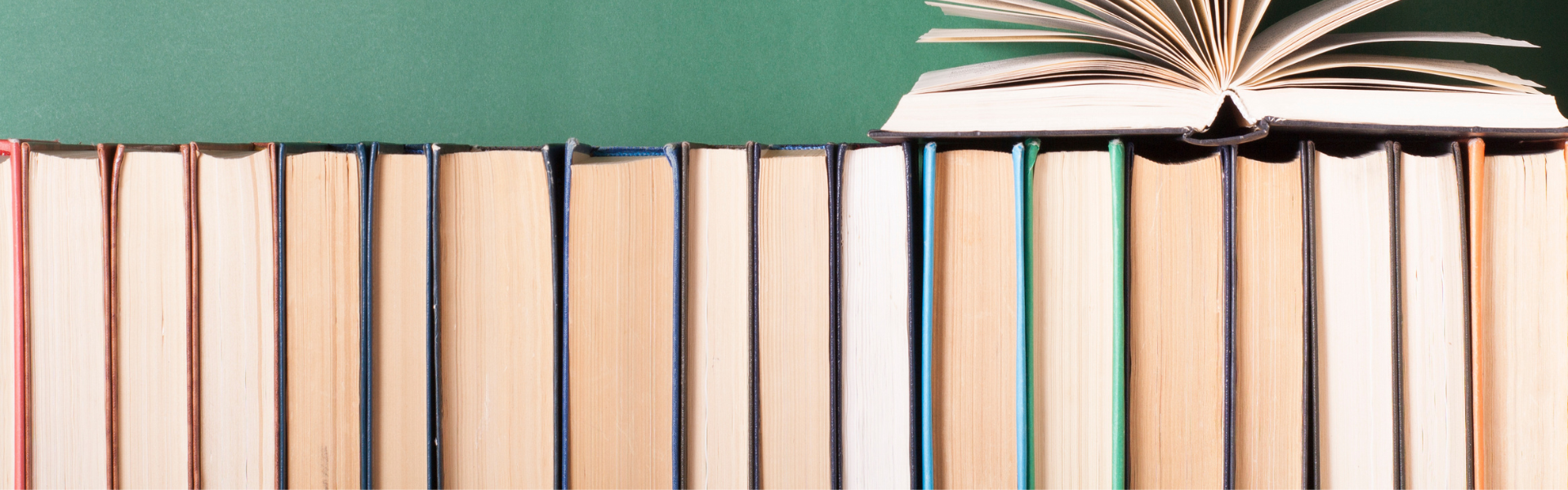 line of books