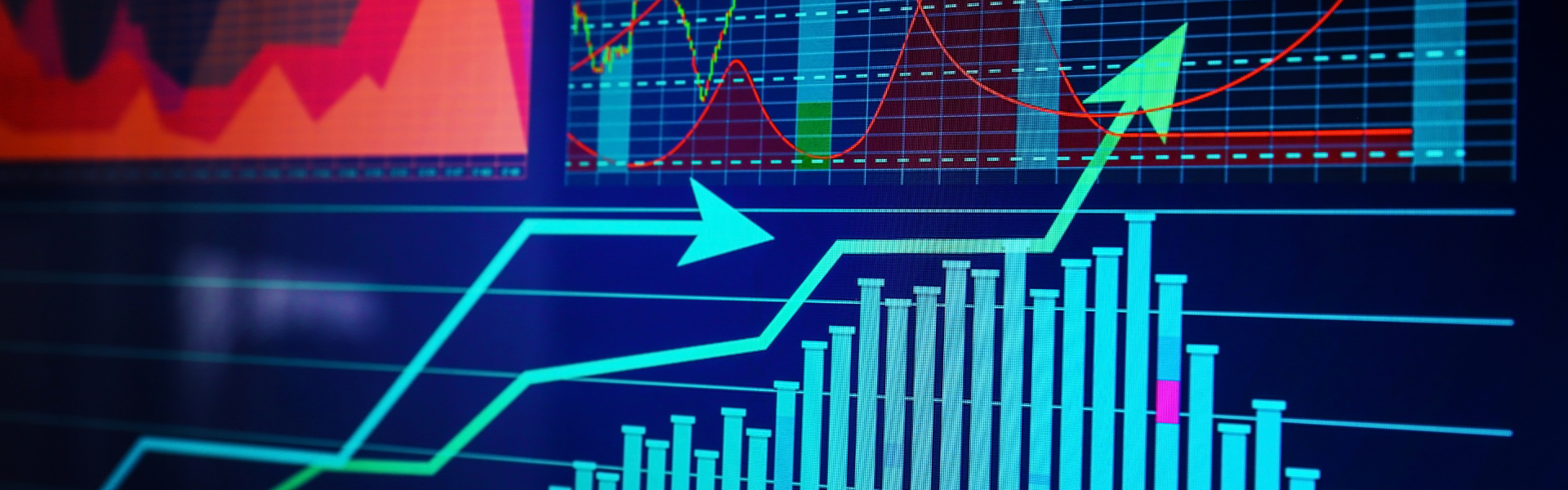 screens of data