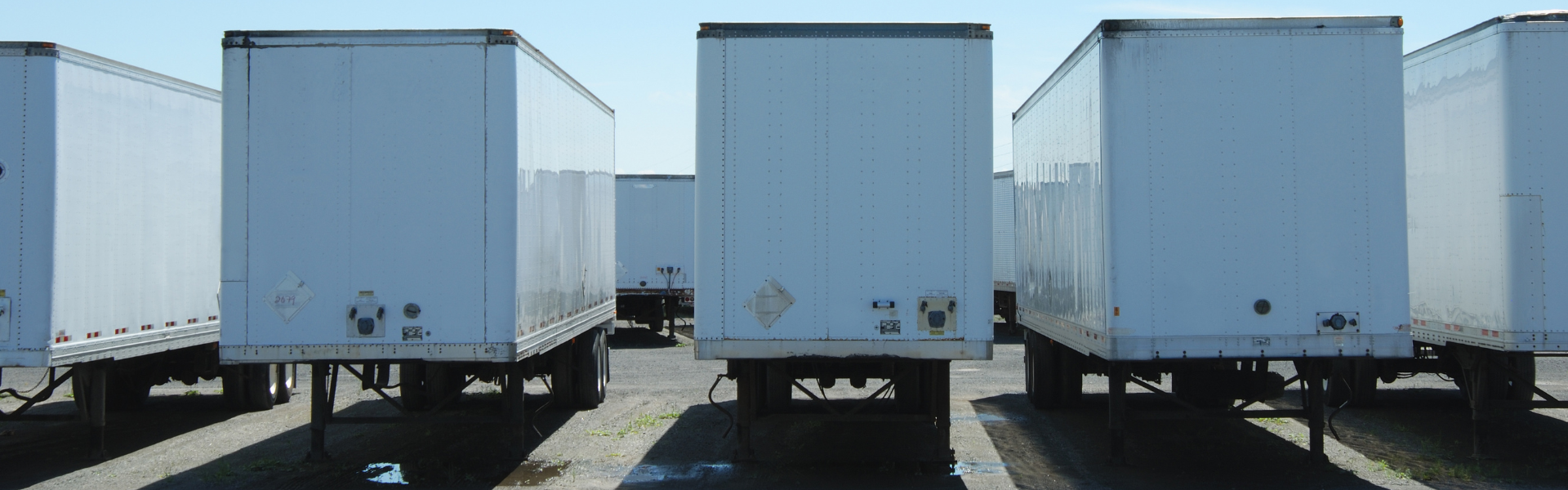 parked semi trailers