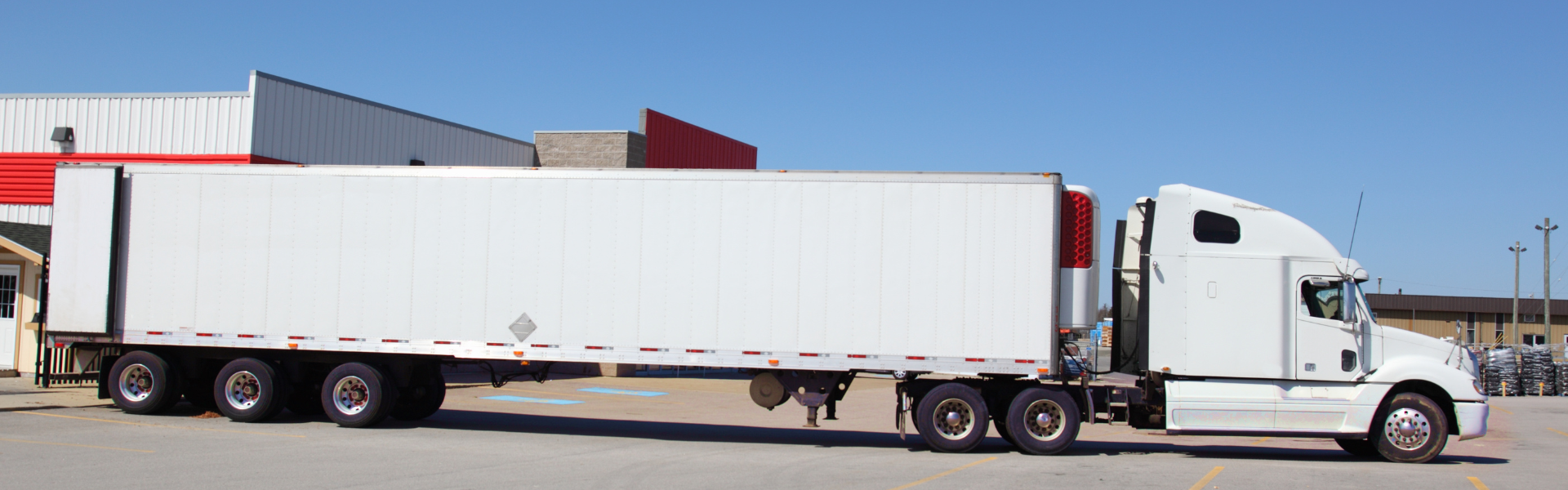 white semi truck