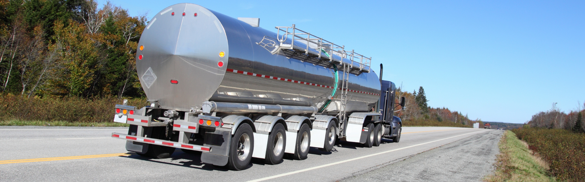 tanker truck on road