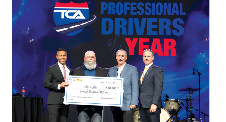 Toby Wallis of Freymiller earns the 2025 TCA Professional Driver of the Year, mentoring new drivers, advocating for trucking issues, and supporting veterans through mental health initiatives.