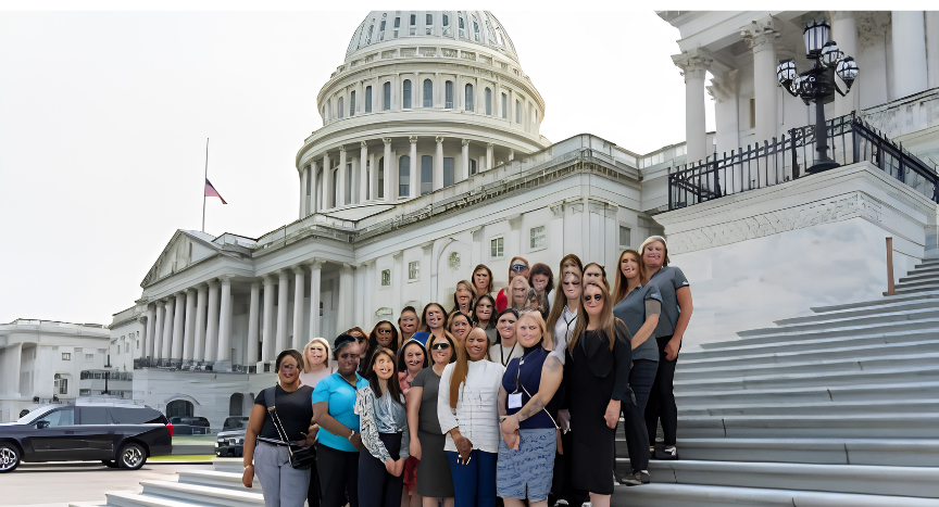 ATA's Women In Motion Council met with lawmakers in Washington, D.C., to discuss truck parking, infrastructure funding, restroom access, and other priorities affecting the trucking industry.