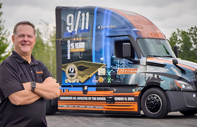Air Force veteran Greg Smith has been named Schneider's newest Ride of Pride driver and will operate a truck honoring those affected by September 11, 2001.