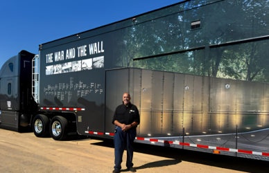 OOIDA tour truck operator Marty Ellis reflects on transporting The Wall That Heals and why the journey became one of the most meaningful experiences of his trucking career.