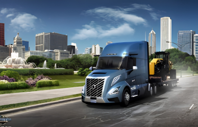 Volvo’s redesigned VNL and VNR Electric have been added to American Truck Simulator, marking the game’s first battery-electric truck model.