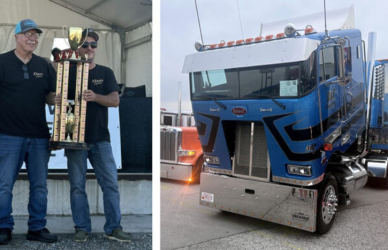 Dennis Sikorski's 1995 Peterbilt 362 cabover earned the Trucker's Choice Award at the 48th Annual Walcott Truckers Jamboree, where drivers and owners were recognized across more than 30 competition categories.