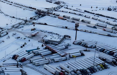 Construction has begun on a Wyoming DOT project that will add 365 truck parking spaces along Interstate 80 near Evanston, with work scheduled through 2028.