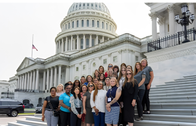 ATA's Women In Motion Council met with lawmakers in Washington, D.C., to discuss truck parking, infrastructure funding, restroom access, and other priorities affecting the trucking industry.