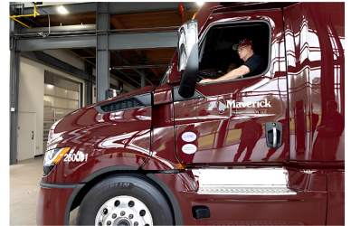 Maverick Transportation announced new pay increases for flatbed and dedicated truck drivers, including experienced driver pay reaching up to $.67 CPM.