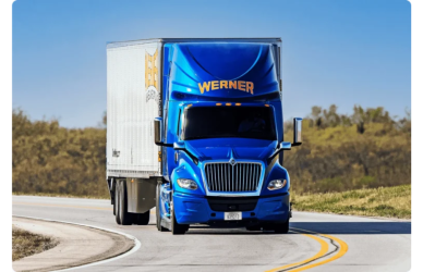 werner semi truck on highway