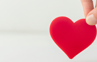 hand giving heart