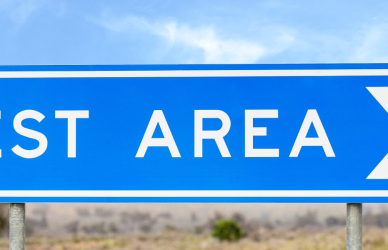 Rest area sign
