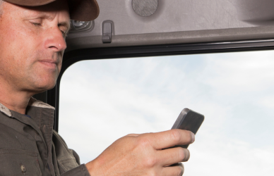 trucker texting