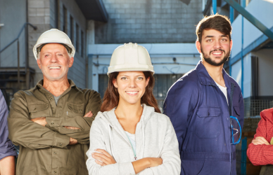 group of workers