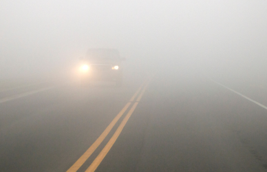 foggy road