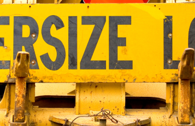 oversize load sign