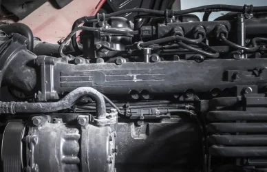 semi truck engine