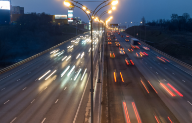 traffic at night