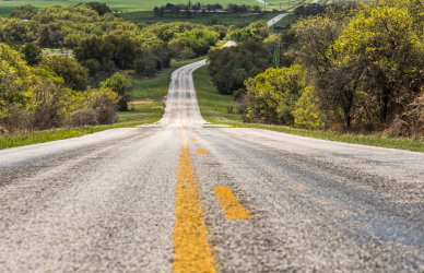 two lane highway