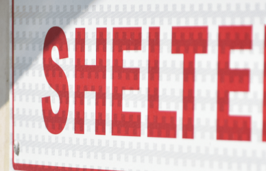 Sign for an animal shelter