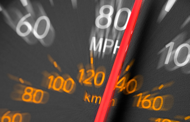 speedometer over 80mph