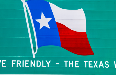 texas road sign